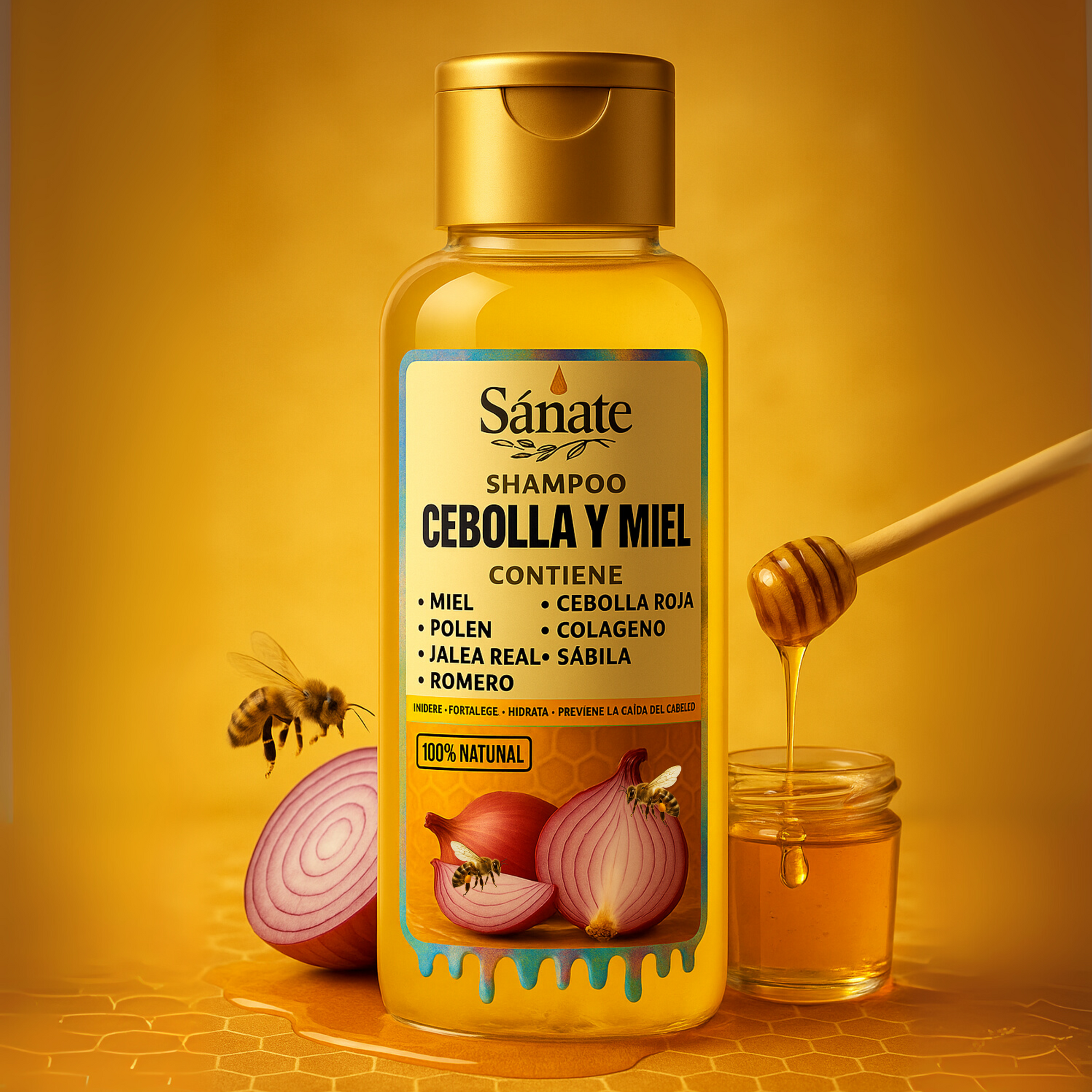 Shampoo Cebolla y Miel - 500ml