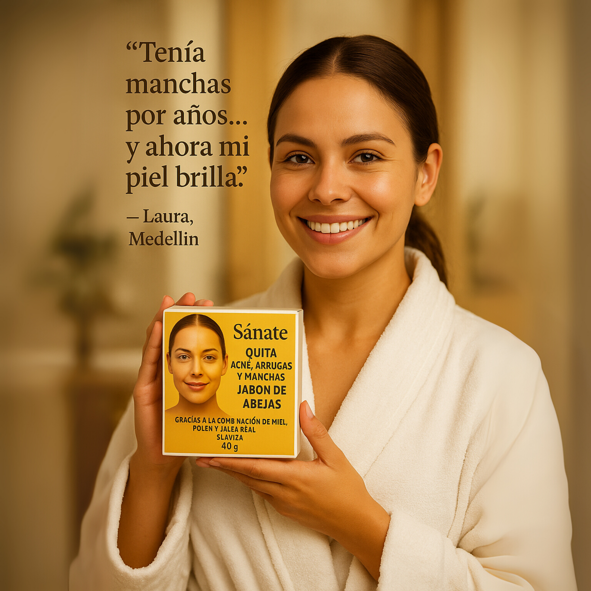 x3 Jabon Miel - Quita Manchas, Anti Arrugas,Acne (Jalea Real) - 40G