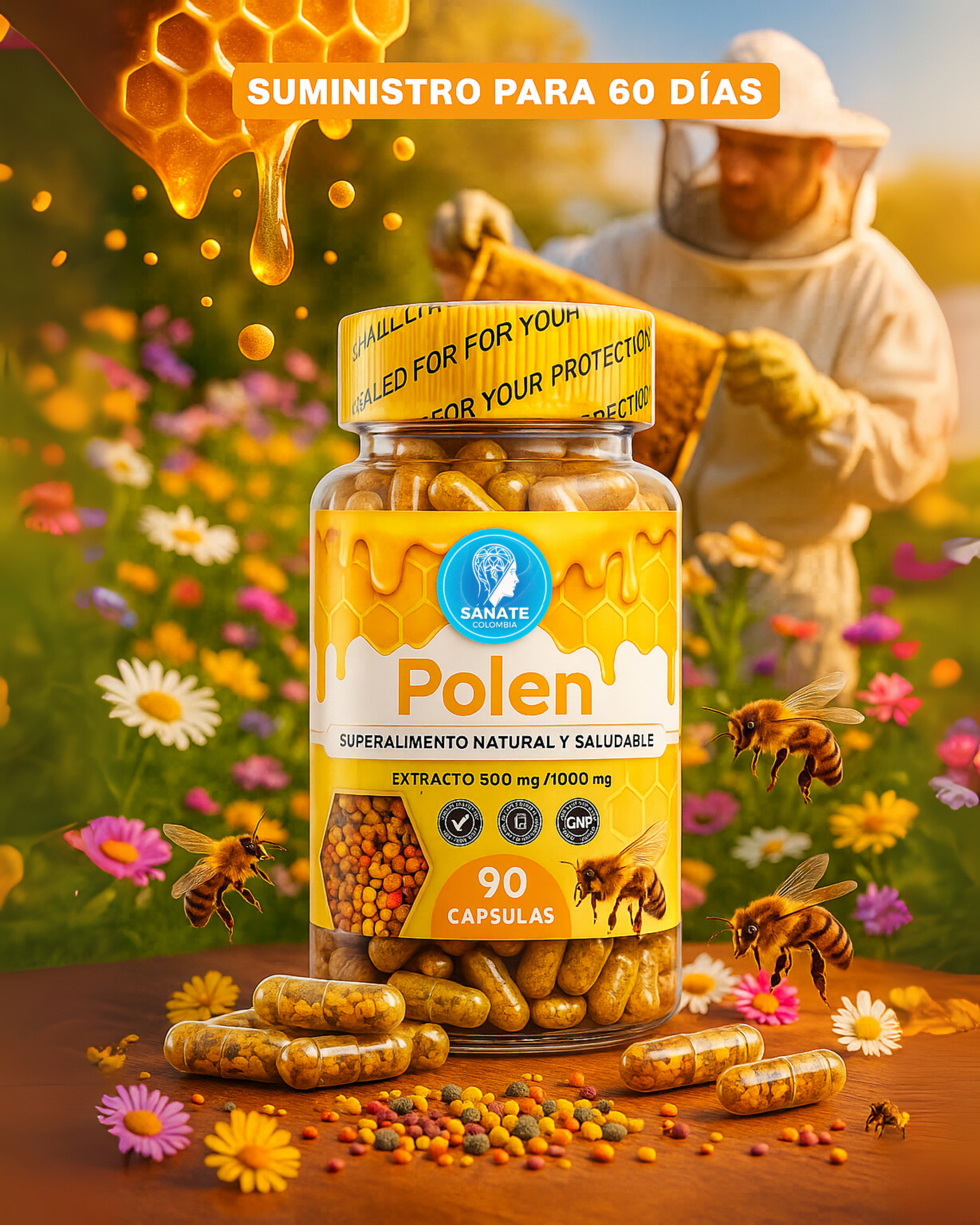 Polen en Capsulas x90 Caps - Premium