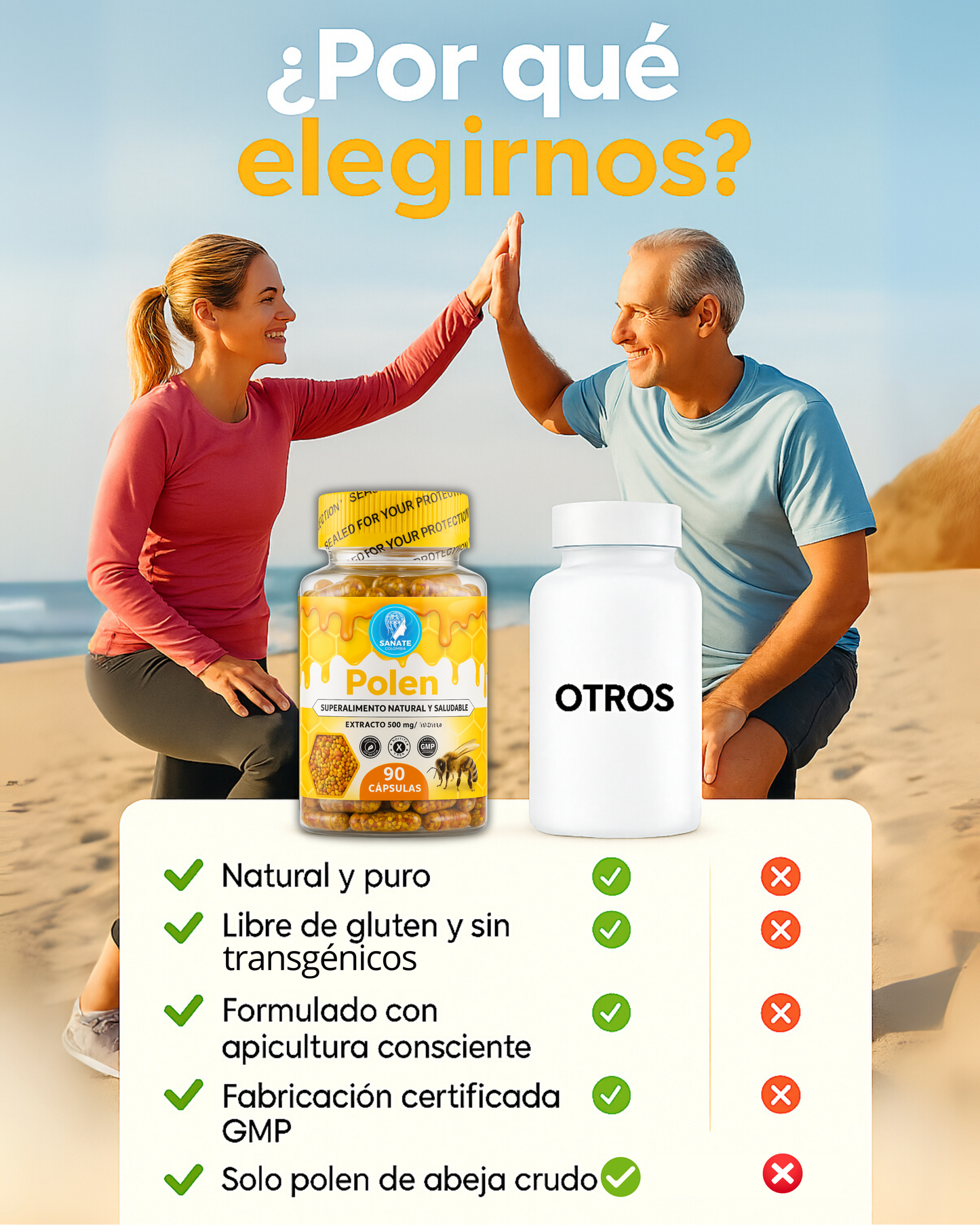 Polen Multifloral - Colágeno Natural x50 Caps