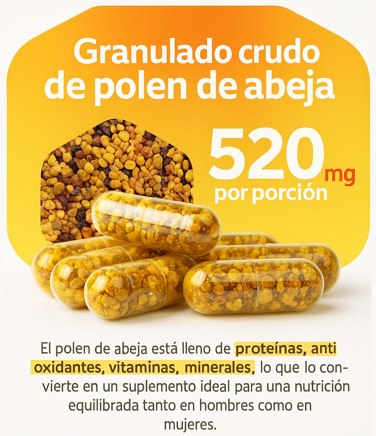 Polen Multifloral - Colágeno Natural x50 Caps